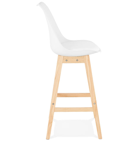 Bar stool 'CAMILA' white Scandinavian style