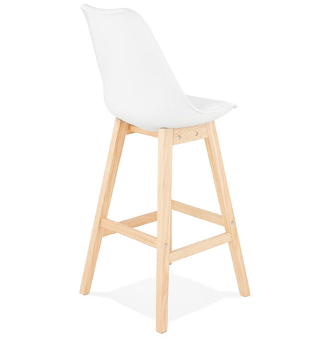 Bar stool 'CAMILA' white Scandinavian style