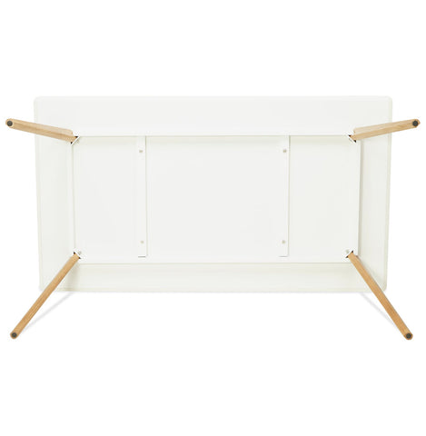 Rechthoekige keukentafel / bureau 'CANDY' wit - 160x90 cm