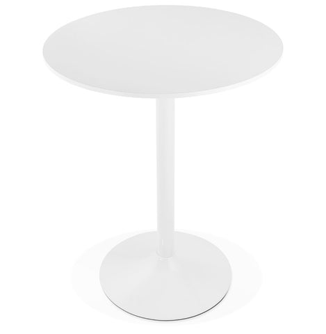 Statafel / hoge tafel 'CARACAS' wit - Ø 90 cm