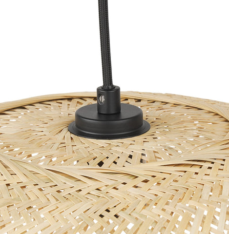 CASIMIRA MINI' round pendant lamp made of natural bamboo