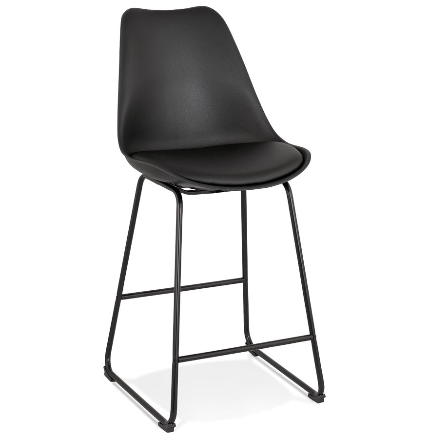 Black half-height stool “CHOKO MINI