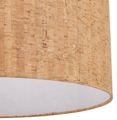 Round pendant lamp 'CINTIO' made of cork