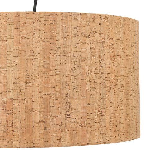 Round pendant lamp 'CINTIO' made of cork