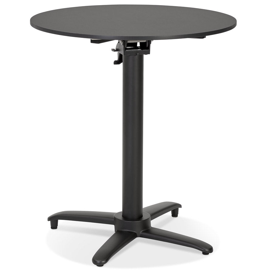 Table de terrasse pliable 'COMPAKT' round noire - Ø 68 cm