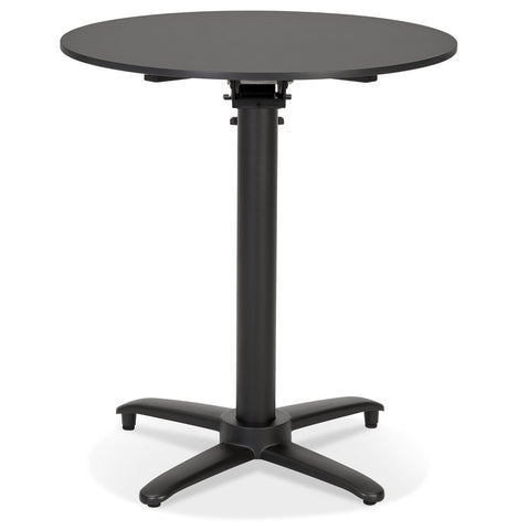 Table de terrasse pliable 'COMPAKT' round noire - Ø 68 cm