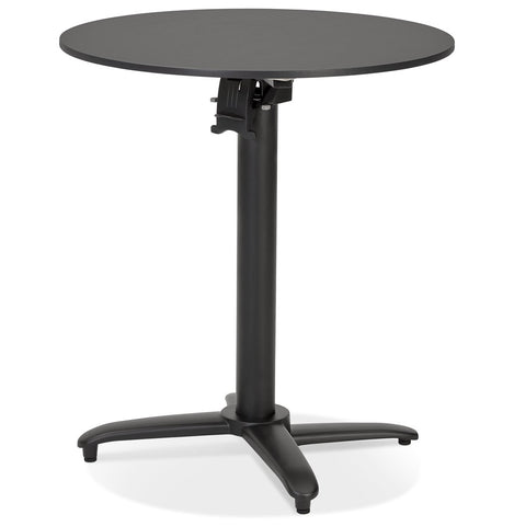 Table de terrasse pliable 'COMPAKT' round noire - Ø 68 cm