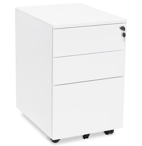 White storage cabinet with drawers 'DALI' for desk