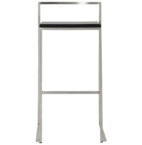 Black designer bar stool 'DISKO' stackable