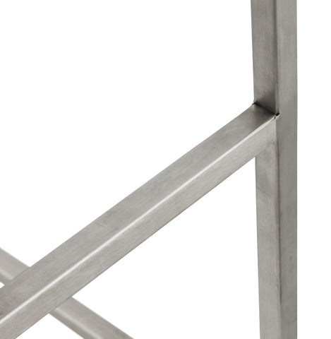 White design bar stool 'DISKO' stackable