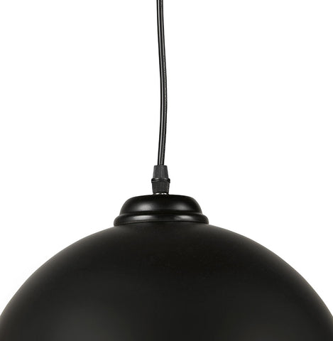 Black spherical design pendant lamp 'DOUGLAS'