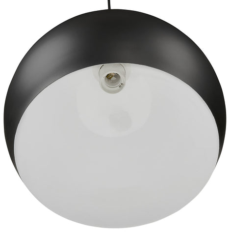 Black spherical design pendant lamp 'DOUGLAS'