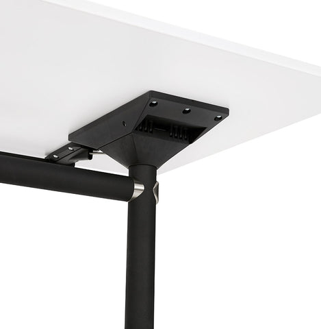 Folding desk 'FLEXO' white on wheels - 140x70 cm