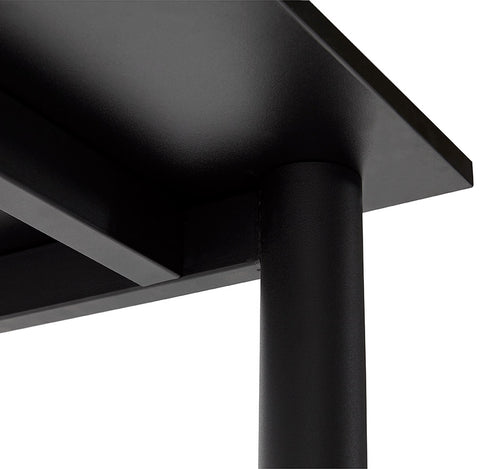 Meeting table / design desk 'FOCUS' in black - 160x80 cm