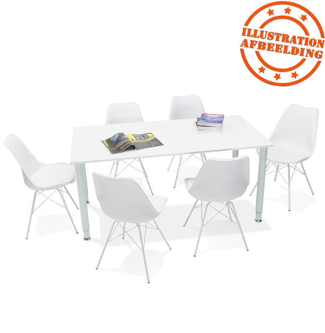 Meeting table / design desk 'FOCUS' in white - 160x80 cm