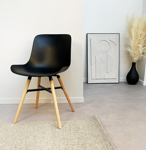 Black designer chair 'GLADYS