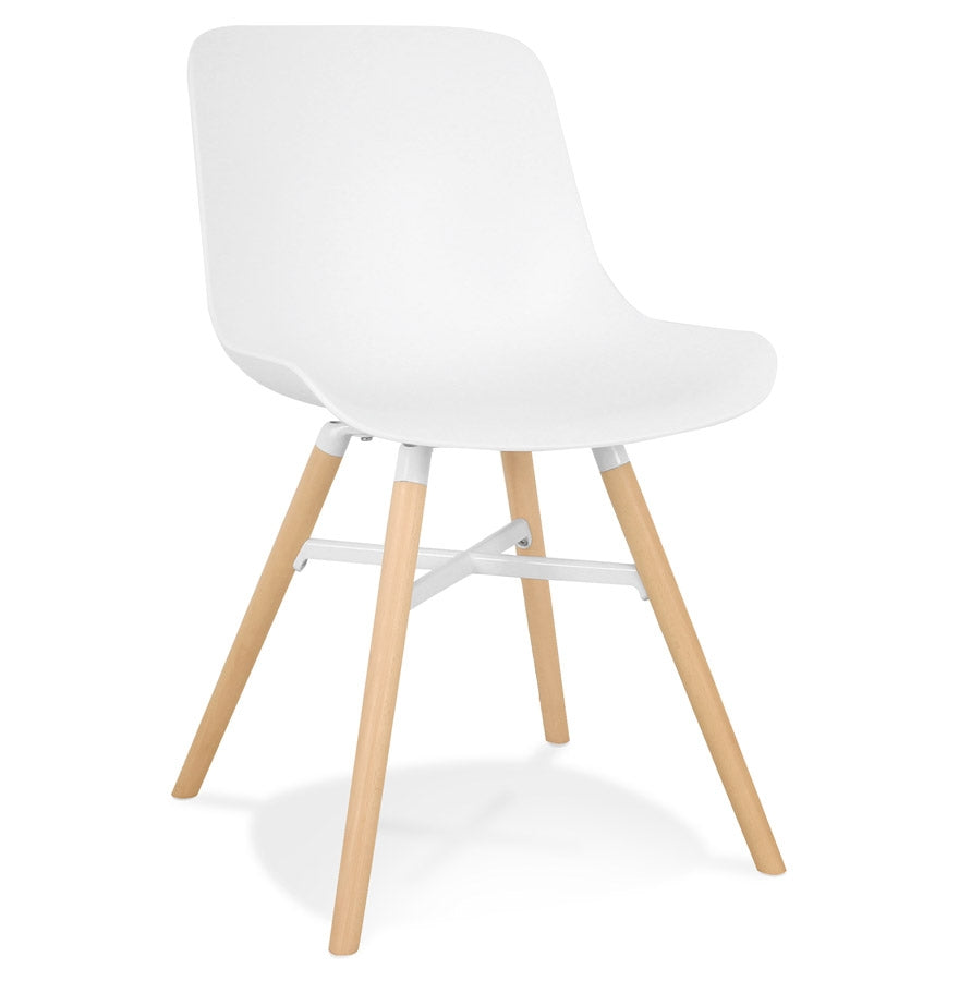 Witte design stoel 'GLADYS