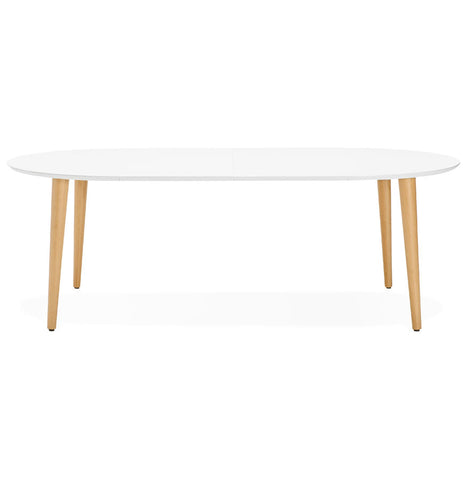 Ronde uitschuifbare eettafel 'IGLOU' in Scandinavische stijl - 120(220)x120 cm