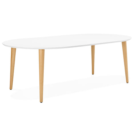 Ronde uitschuifbare eettafel 'IGLOU' in Scandinavische stijl - 120(220)x120 cm