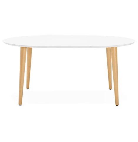 Ronde uitschuifbare eettafel 'IGLOU' in Scandinavische stijl - 120(220)x120 cm