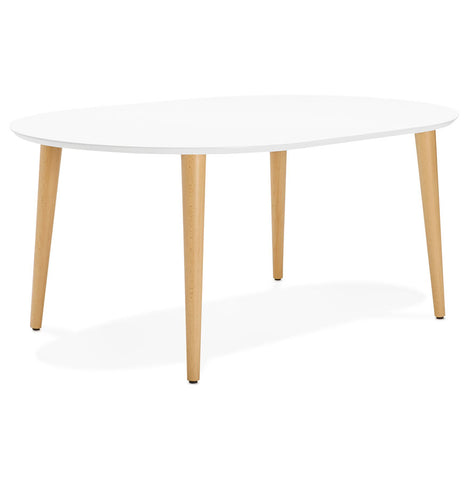 Ronde uitschuifbare eettafel 'IGLOU' in Scandinavische stijl - 120(220)x120 cm