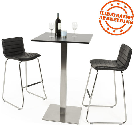 Table foot 'KARO' 110 in brushed steel