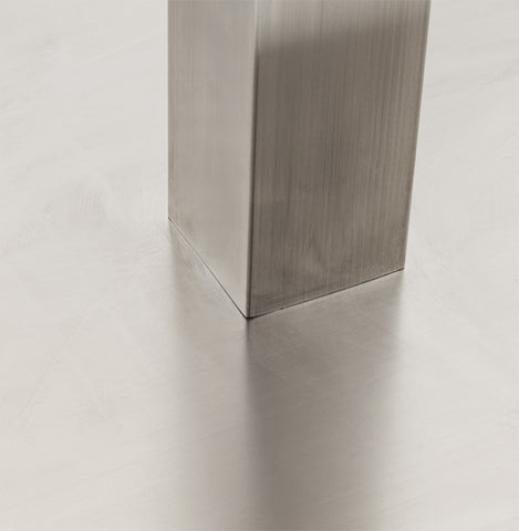 Table foot 'KARO' 110 in brushed steel