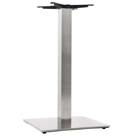 Table foot 'KARO' 90 of brushed steel