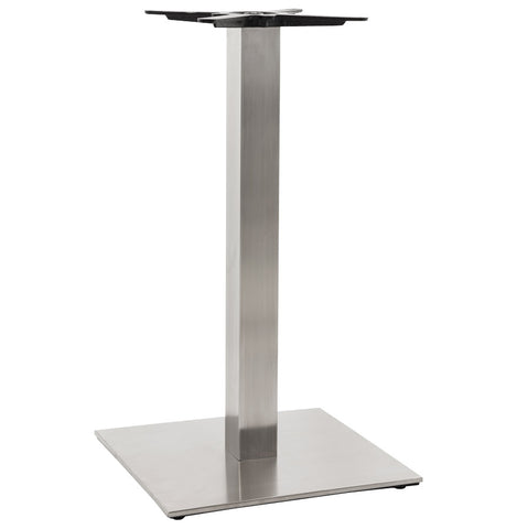 Table foot 'KARO' 90 of brushed steel