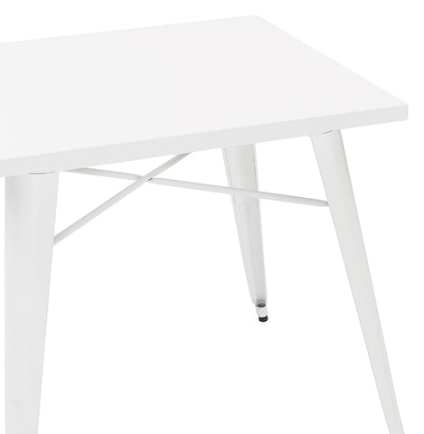 Witte industriële eettafel 'LALOU' - 76x76 cm