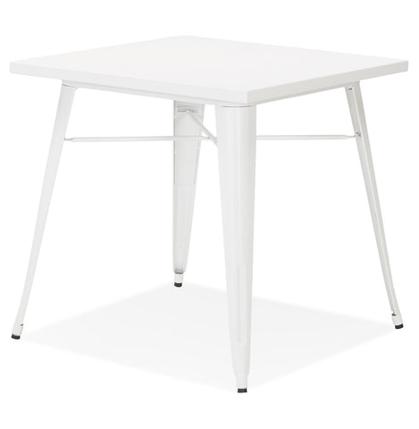 Witte industriële eettafel 'LALOU' - 76x76 cm