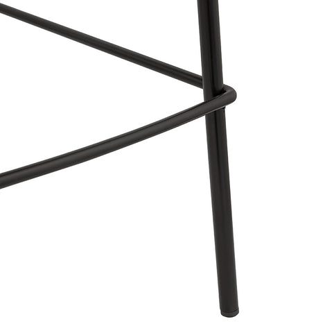 Bar stool 'LARISSA' in black velvet with armrests