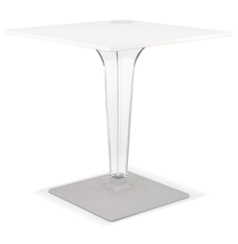 White square terrace table 'LIMPID' for indoor/outdoor - 68x68 cm