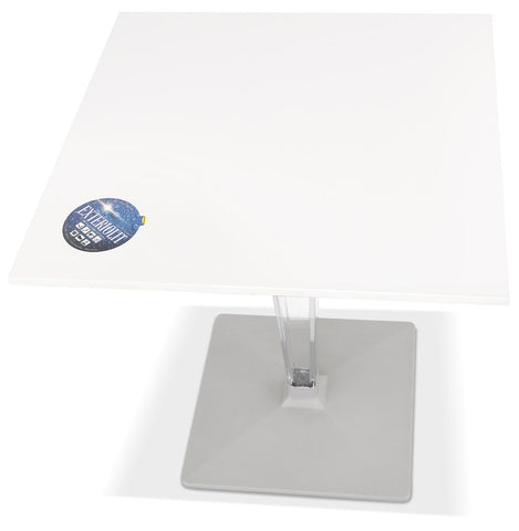 White square terrace table 'LIMPID' for indoor/outdoor - 68x68 cm