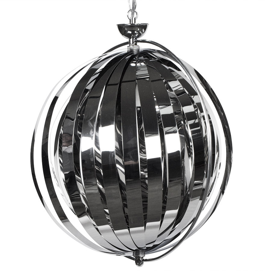 Spherical design pendant lamp 'LISA' with flexible slats