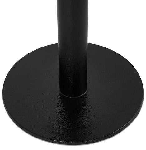 Round dining table 'LUCETTE' in wood and black cast iron - Ø 68 cm