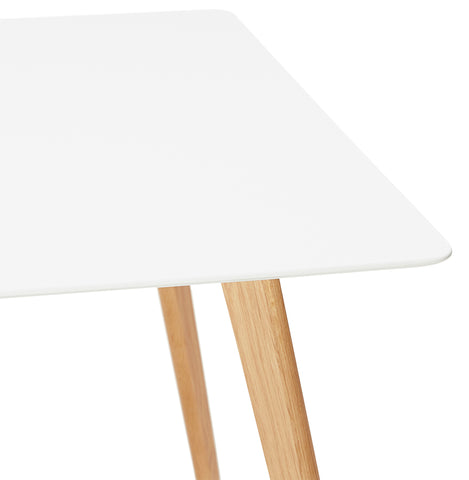 Witte design eettafel 'MADY' in Scandinavische stijl - 200x90 cm