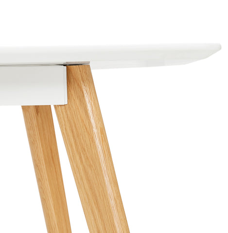 Witte design eettafel 'MADY' in Scandinavische stijl - 200x90 cm