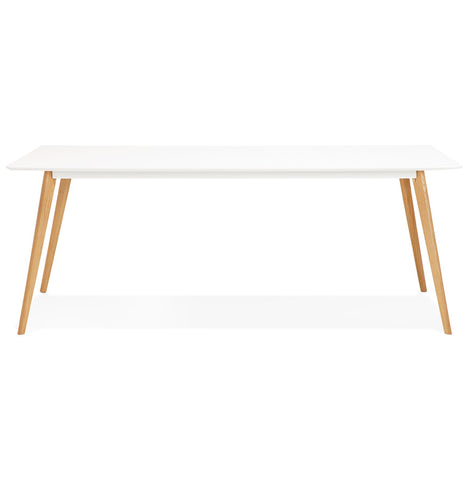 Witte design eettafel 'MADY' in Scandinavische stijl - 200x90 cm