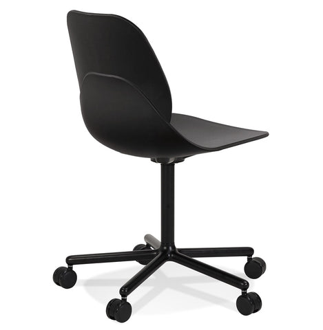 Black modern office chair 'MAGELLAN' on wheels