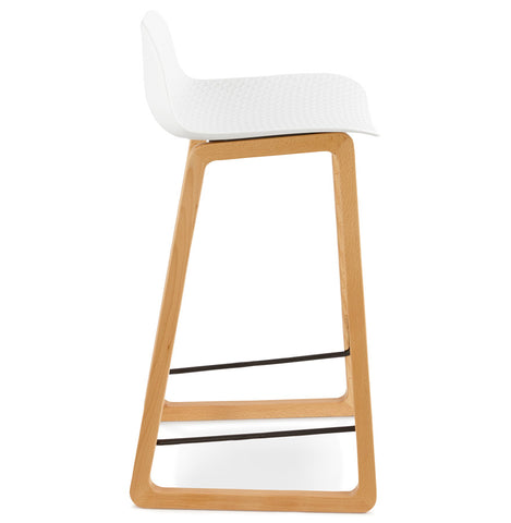 Witte halfhoge kruk 'MAKI MINI' in Scandinavische stijl