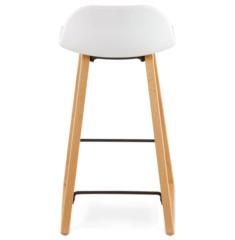 Witte halfhoge kruk 'MAKI MINI' in Scandinavische stijl