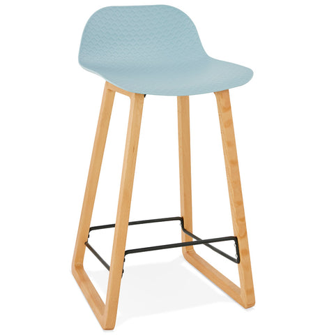 Halfhoge kruk 'MAKI MINI' blauw Scandinavische stijl