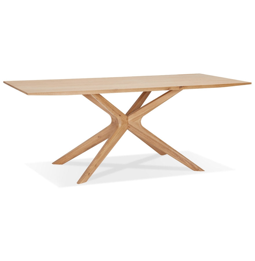 Dining table 'MANITOU' in solid oak - 195x95 cm