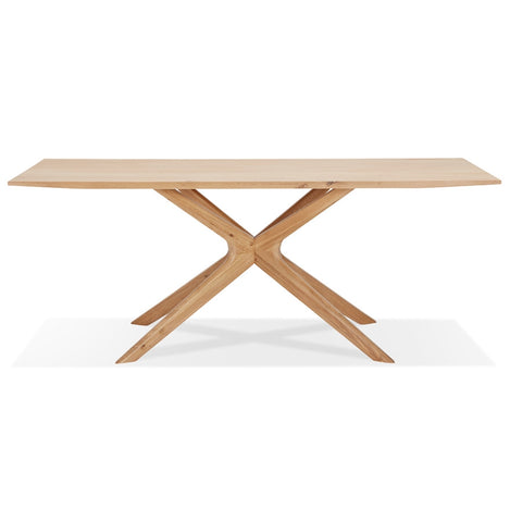 Dining table 'MANITOU' in solid oak - 195x95 cm