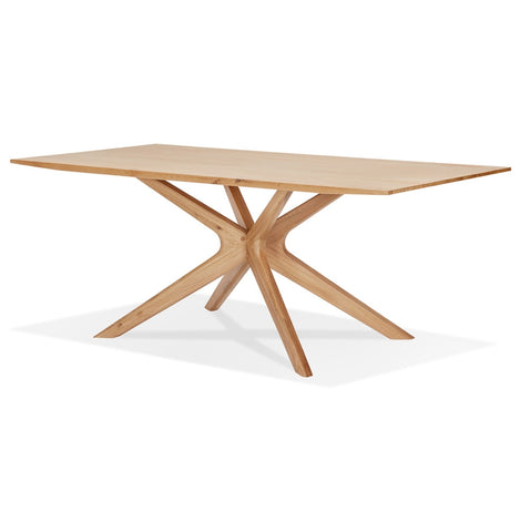 Dining table 'MANITOU' in solid oak - 195x95 cm