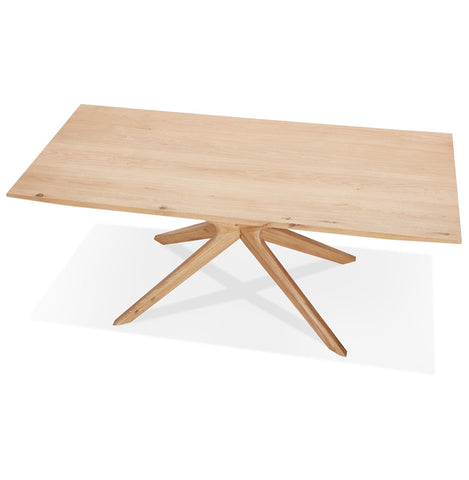 Dining table 'MANITOU' in solid oak - 195x95 cm