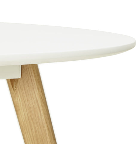 White round kitchen table 'MIDY' in Scandinavian style - ø 90 cm