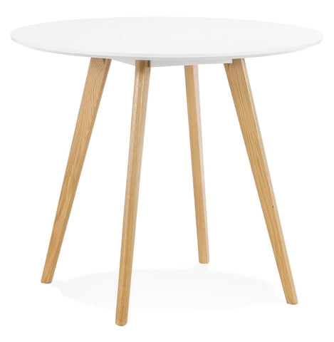 White round kitchen table 'MIDY' in Scandinavian style - ø 90 cm