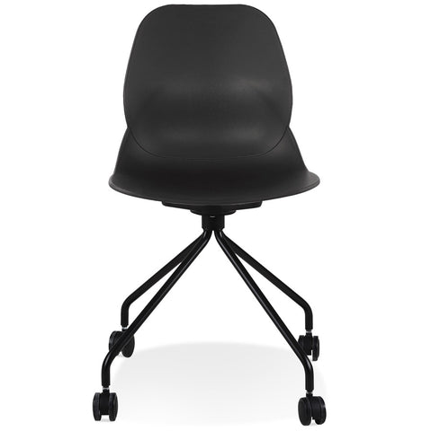 Black desk chair 'NADIA' on wheels